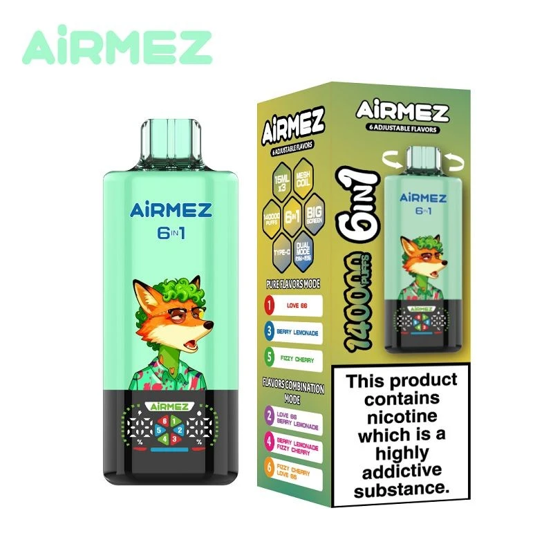 AIRMEZ FOX 6IN1 140000 Puffs factory