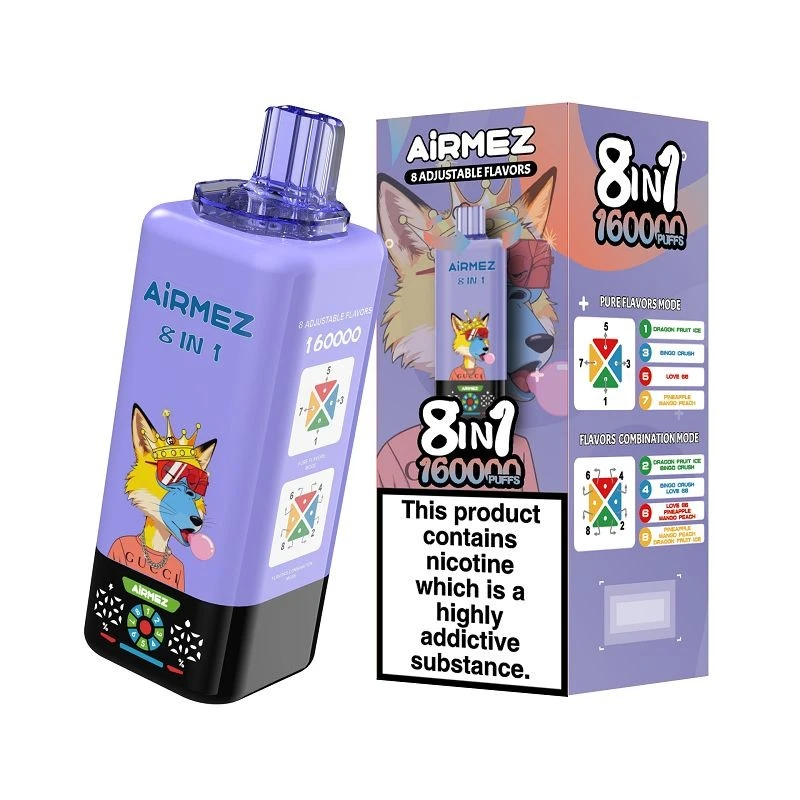 AIRMEZ FOX 8IN1 160000 Puffs best
