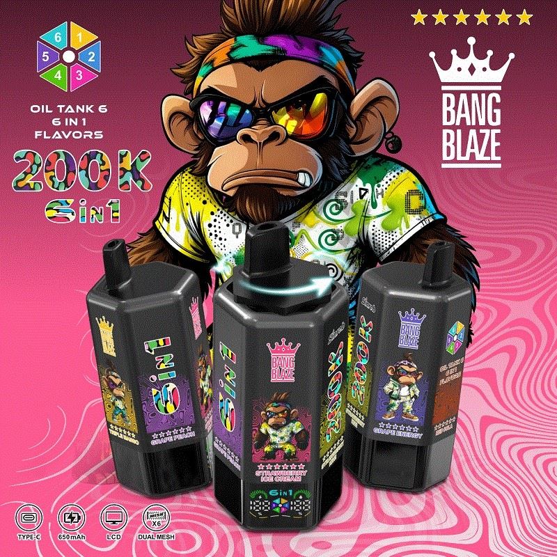 BANG BLAZE 6in1 200000 Puffs suppliers