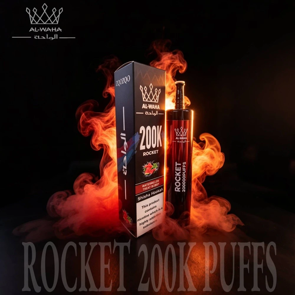 Al-Waha 200K Rocket shisha-flavored high-capacity disposable