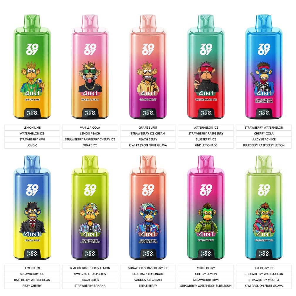 ZOOY 4-in-1 Quads 200000 rotating flavor range