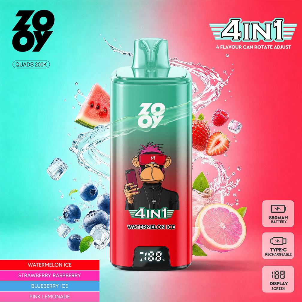 ZOOY 4-in-1 Quads 200000 flavor sets