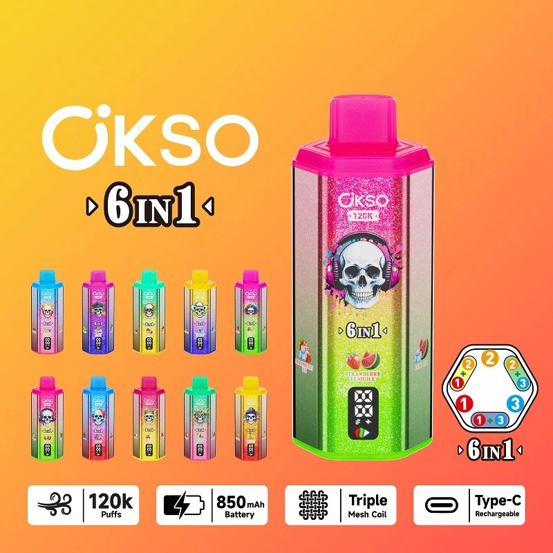 OKSO 6in1 120000 Puffs best