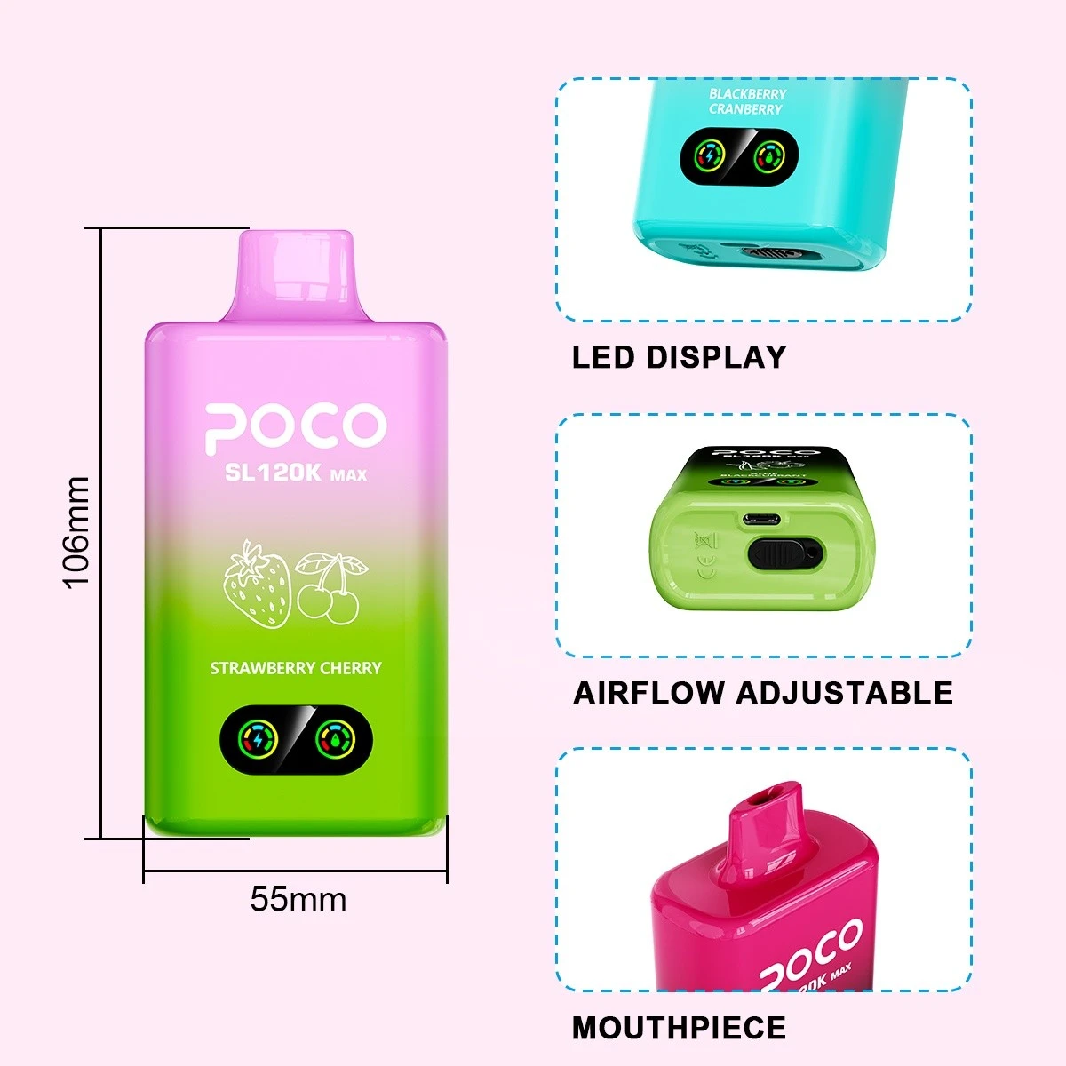 POCO SL120000 MAX Disposable Vape