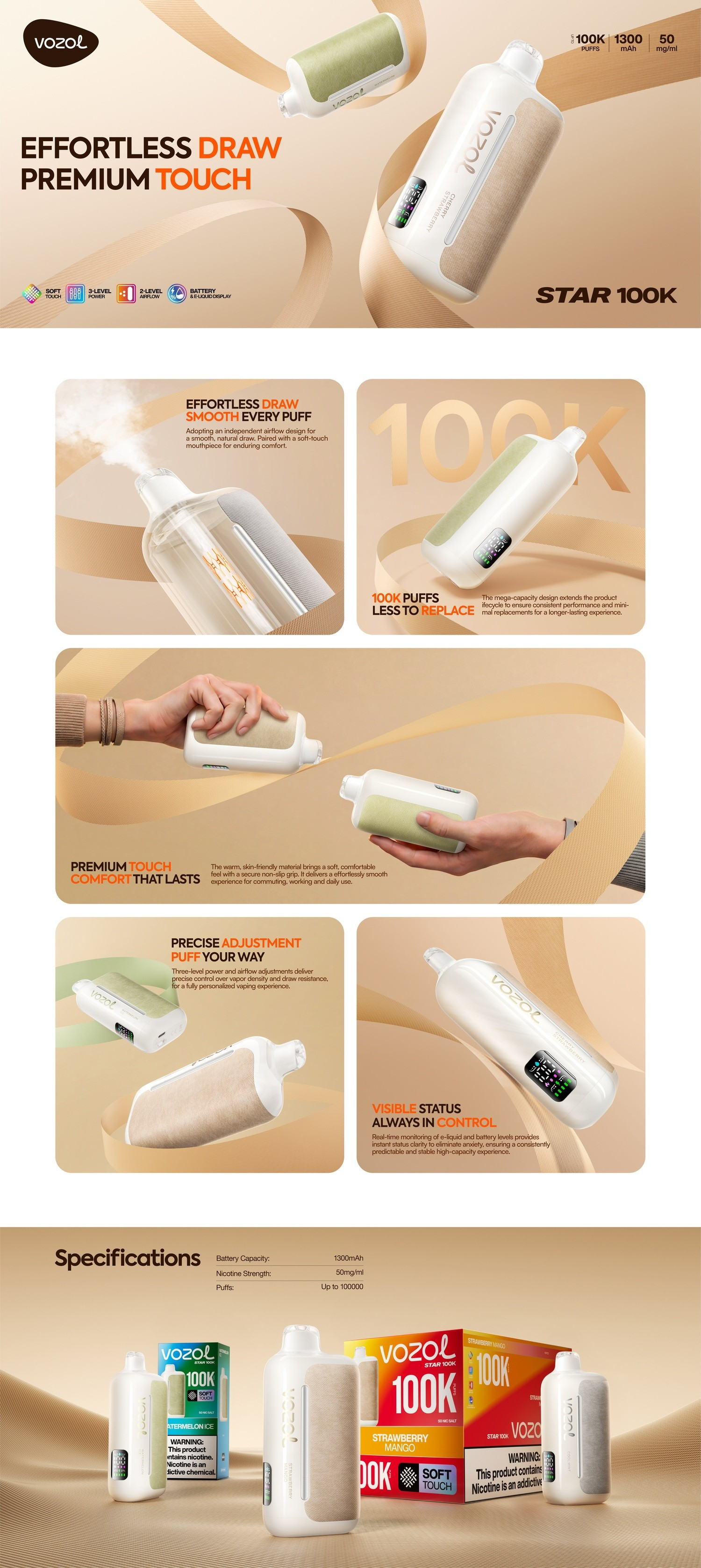 VOZOL STAR 100000 Disposable Vape